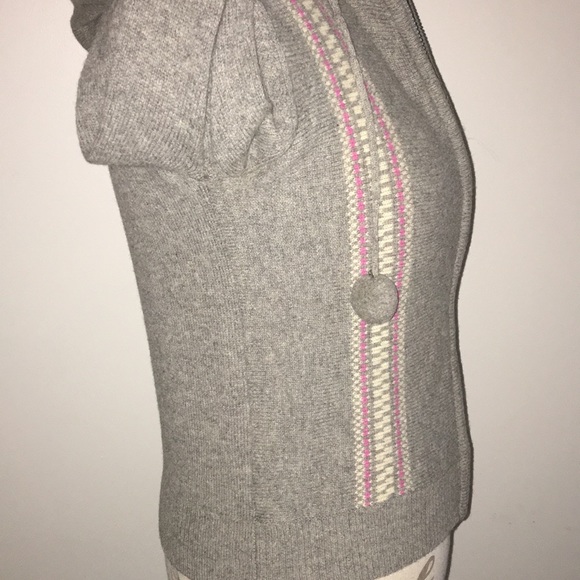 Old Navy grey wool zip up hoodie Small - Picture 5 of 8